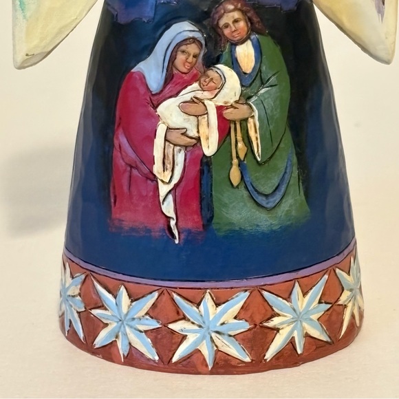 Jim Shore Heartwood Creek Nativity Angel Christmas Ornament 2014 - Picture 3 of 6